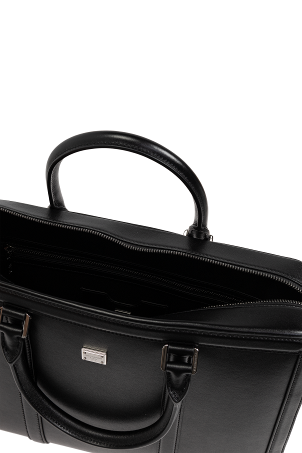 SchaferandweinerShops Japan - Black Leather Briefcase Dolce